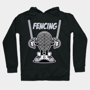 FENCING CARTOON Hoodie